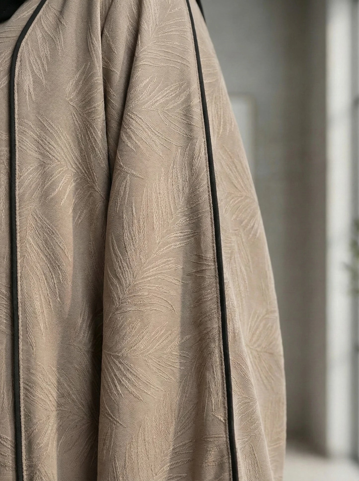 Dubai Imported self-design Abaya - Full Zip