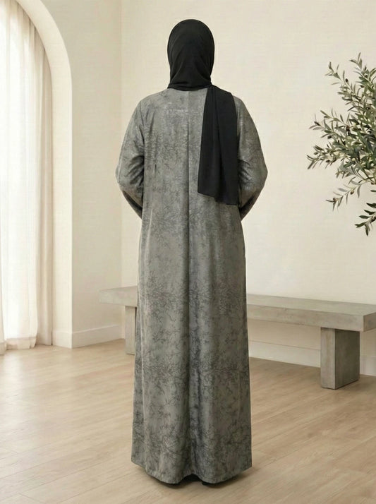 Dubai Imported Self-designed Abaya - Front Open