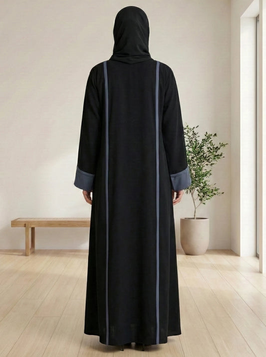 Dubai Imported Zoom Fabric Abaya – Full Zip