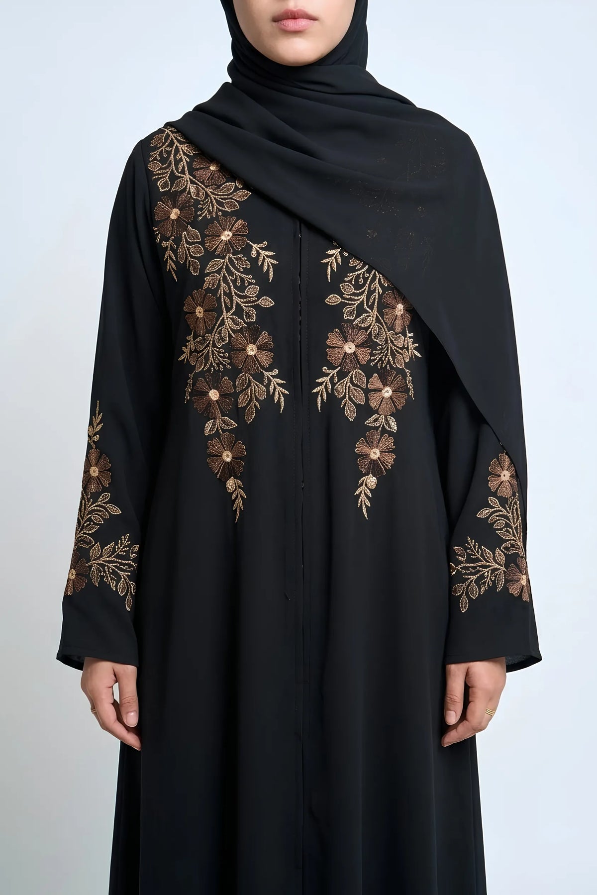 Premium Abaya with Thread embroidery