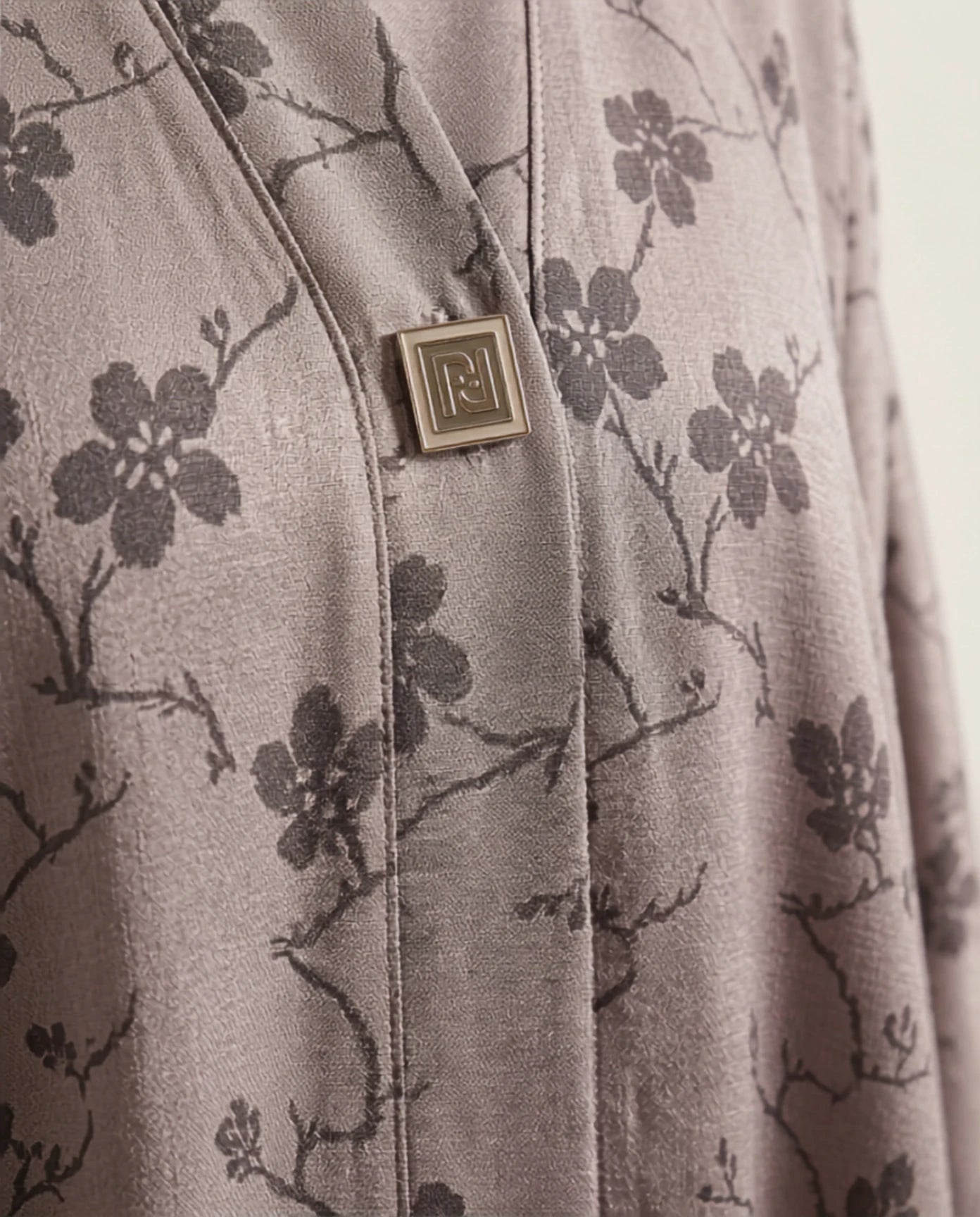Imported Magestic Self-Design Abaya - Front Open
