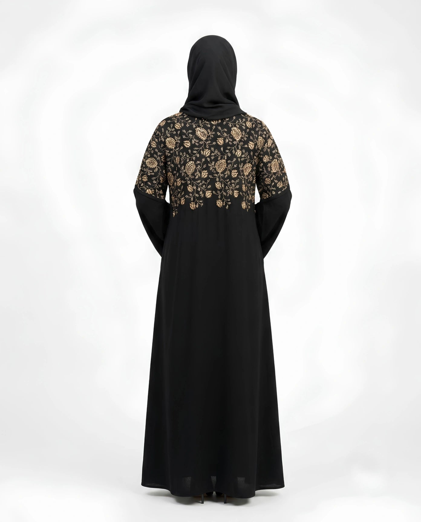 Premium Abaya with Thread embroidery on Front and Back