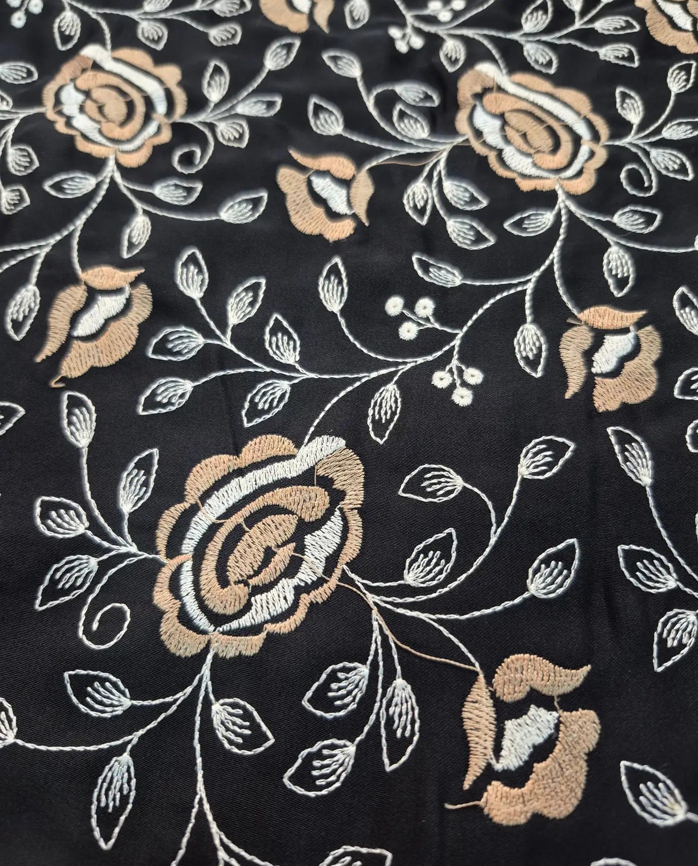 Premium Abaya with Thread embroidery on Front and Back