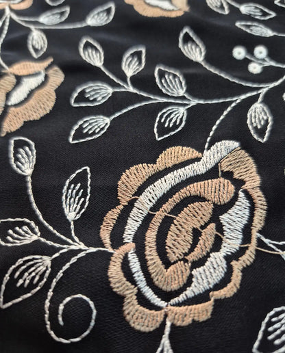Premium Abaya with Thread embroidery on Front and Back
