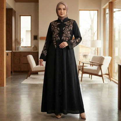 Premium Abaya with Thread embroidery