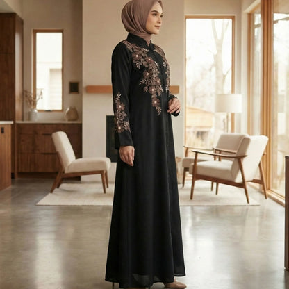 Premium Abaya with Thread embroidery