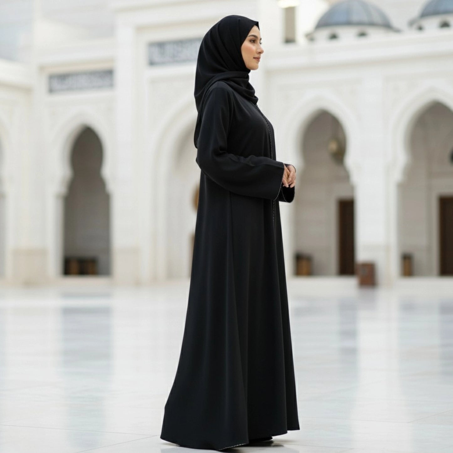 Imported Nida Abaya with Dubai Lace