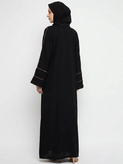 Essential Abayas - Pink Piping