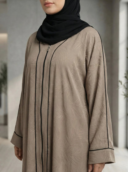 Dubai Imported self-design Abaya - Full Zip