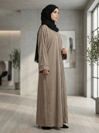 Dubai Imported self-design Abaya - Full Zip