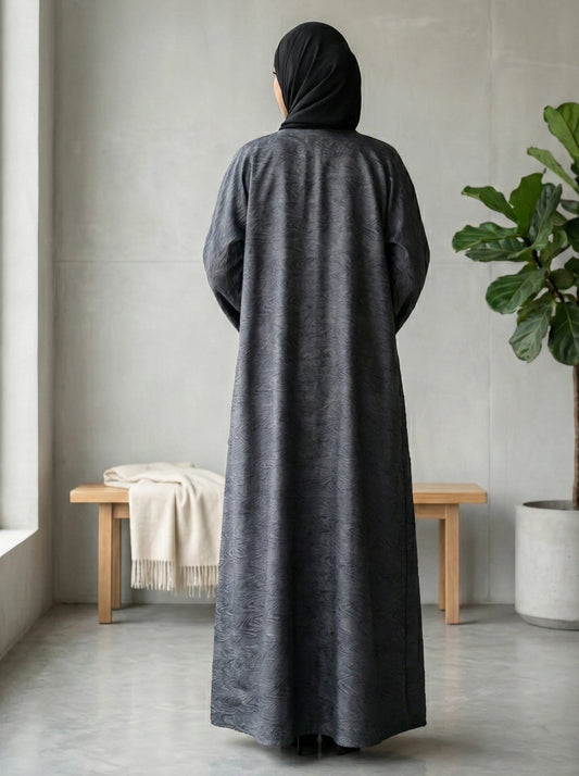 Dubai Imported Self-designed Abaya - Front Open