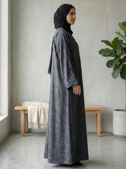 Dubai Imported Self-designed Abaya - Front Open