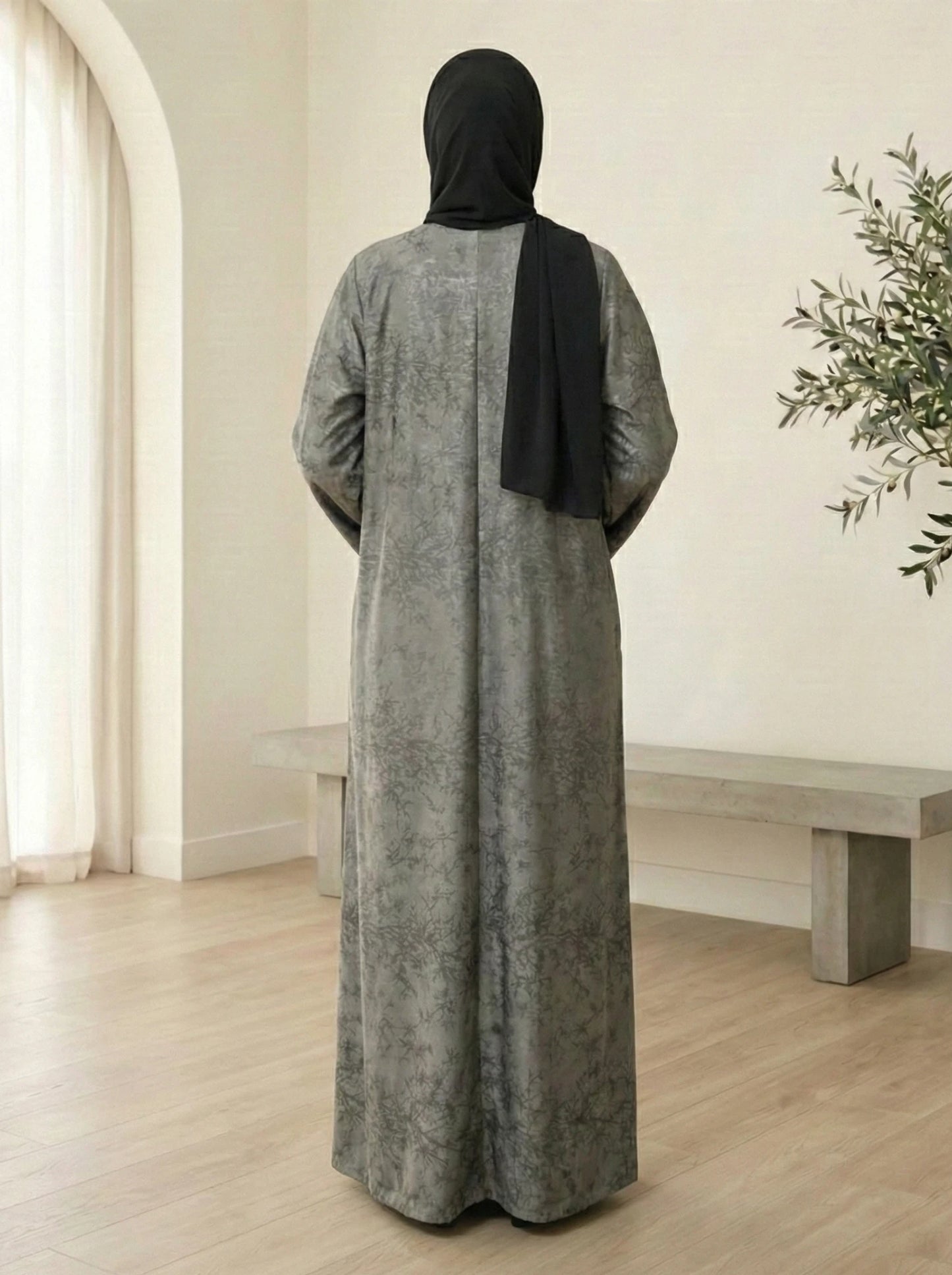 Dubai Imported Self-designed Abaya - Front Open