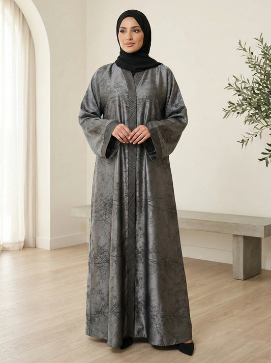 Dubai Imported Self-designed Abaya - Front Open