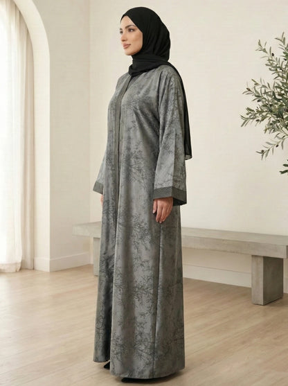 Dubai Imported Self-designed Abaya - Front Open