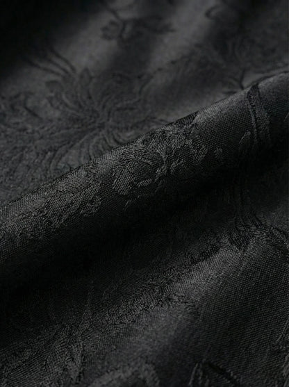 Dubai Imported Self-Textured Front Open Abaya