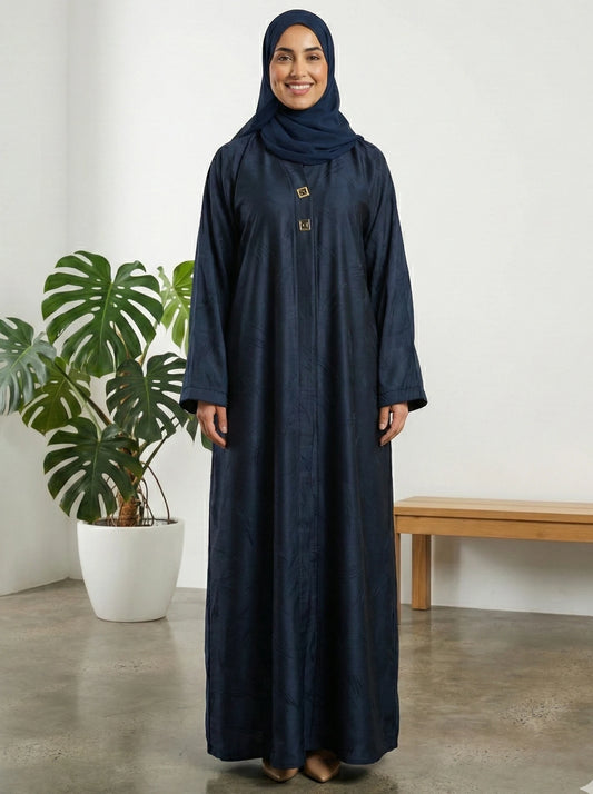 Dubai Imported Self-Design Abaya – Front Open