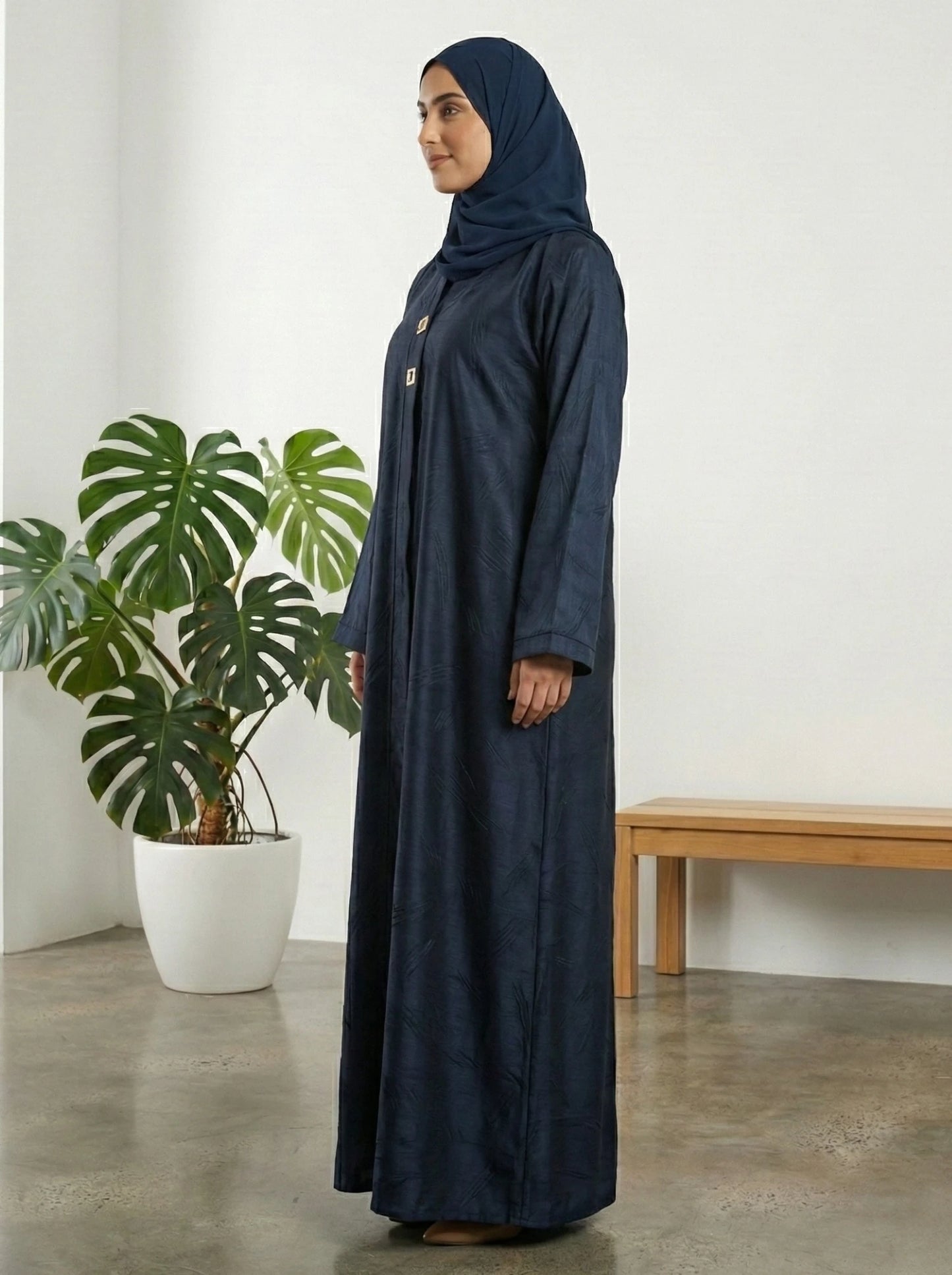Dubai Imported Self-Design Abaya – Front Open