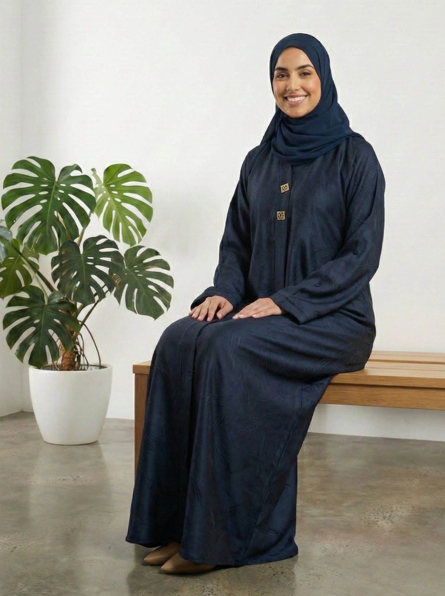 Dubai Imported Self-Design Abaya – Front Open
