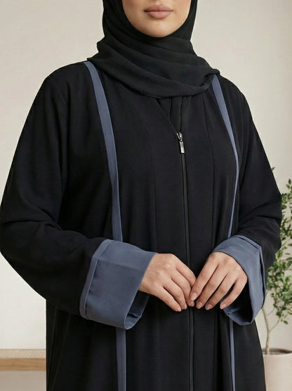 Dubai Imported Zoom Fabric Abaya – Full Zip