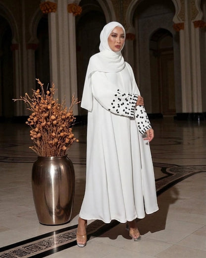 White Abaya - Panda Sleeves