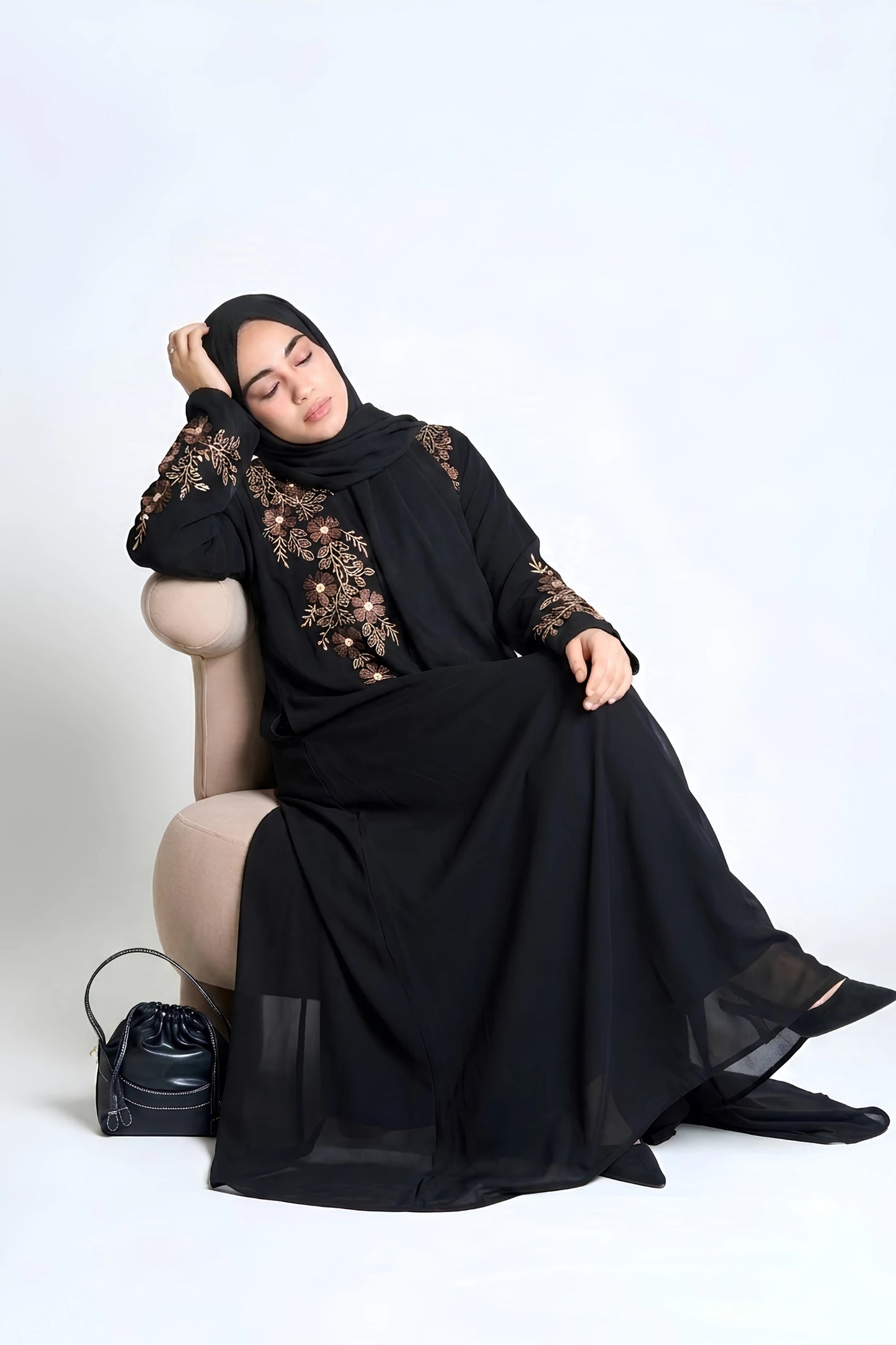 Premium Abaya with Thread embroidery