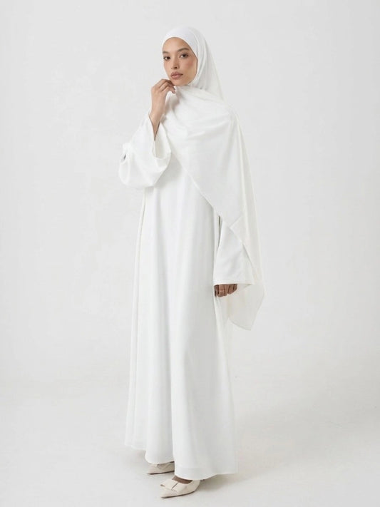 Essential Abaya - White