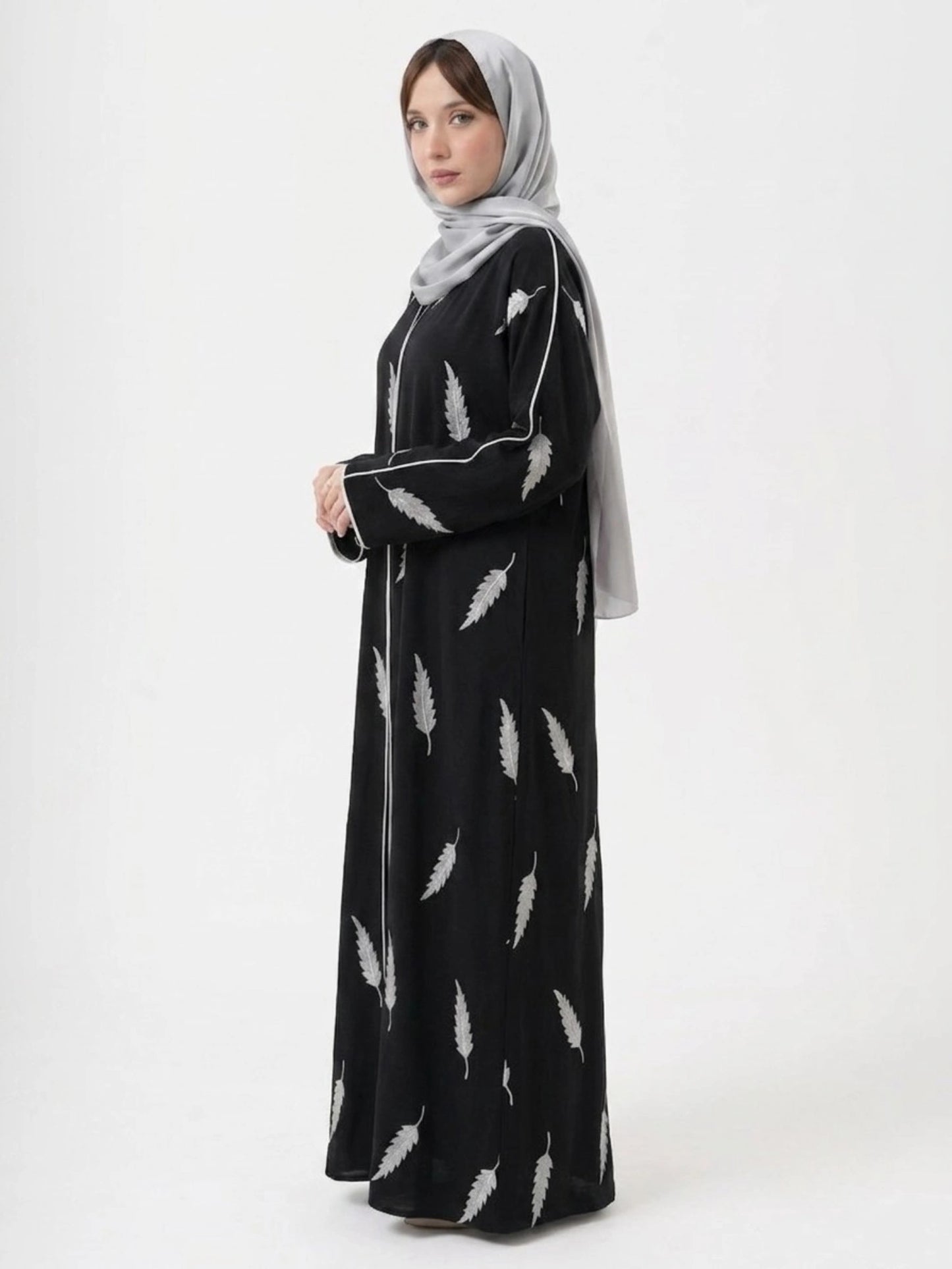 Black Abayas - Feather Bloom