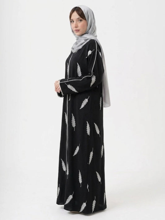 Black Abayas - Feather Bloom