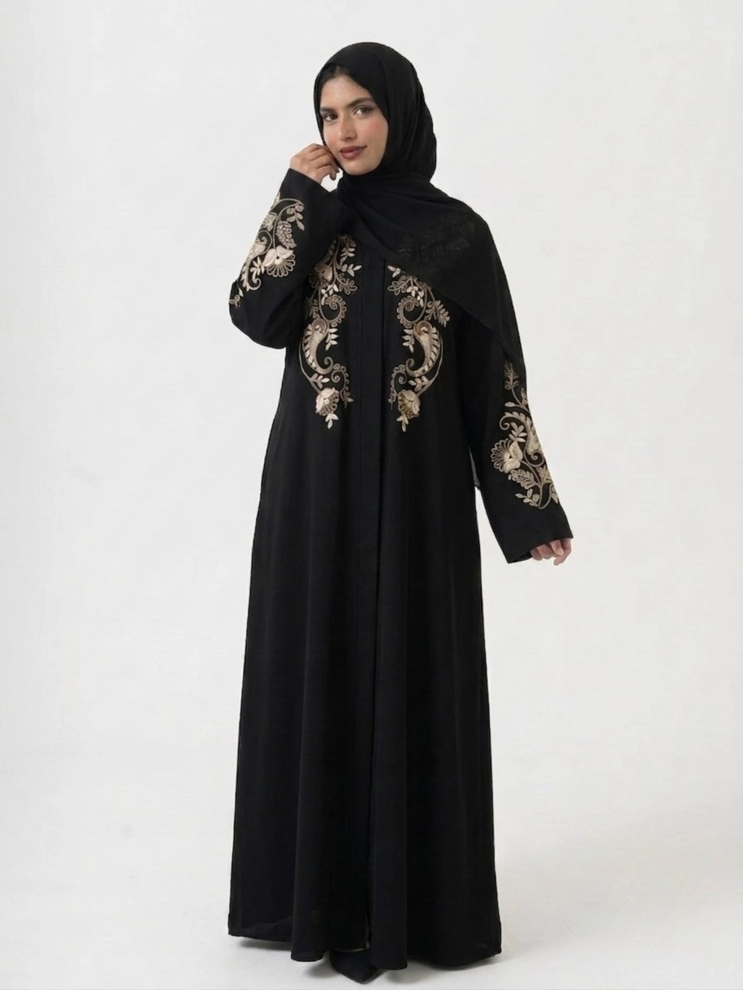 Embroidered Abayas - Paisley