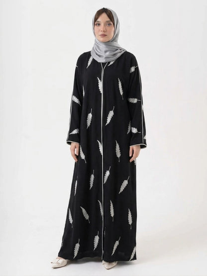 Black Abayas - Feather Bloom
