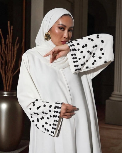 White Abaya - Panda Sleeves