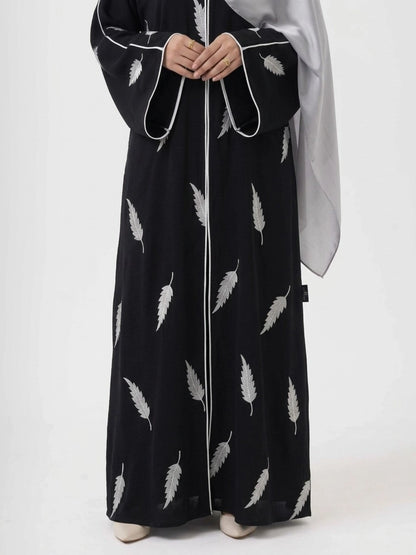 Black Abayas - Feather Bloom