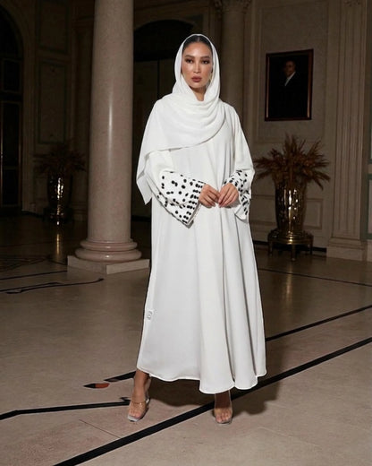 White Abaya - Panda Sleeves