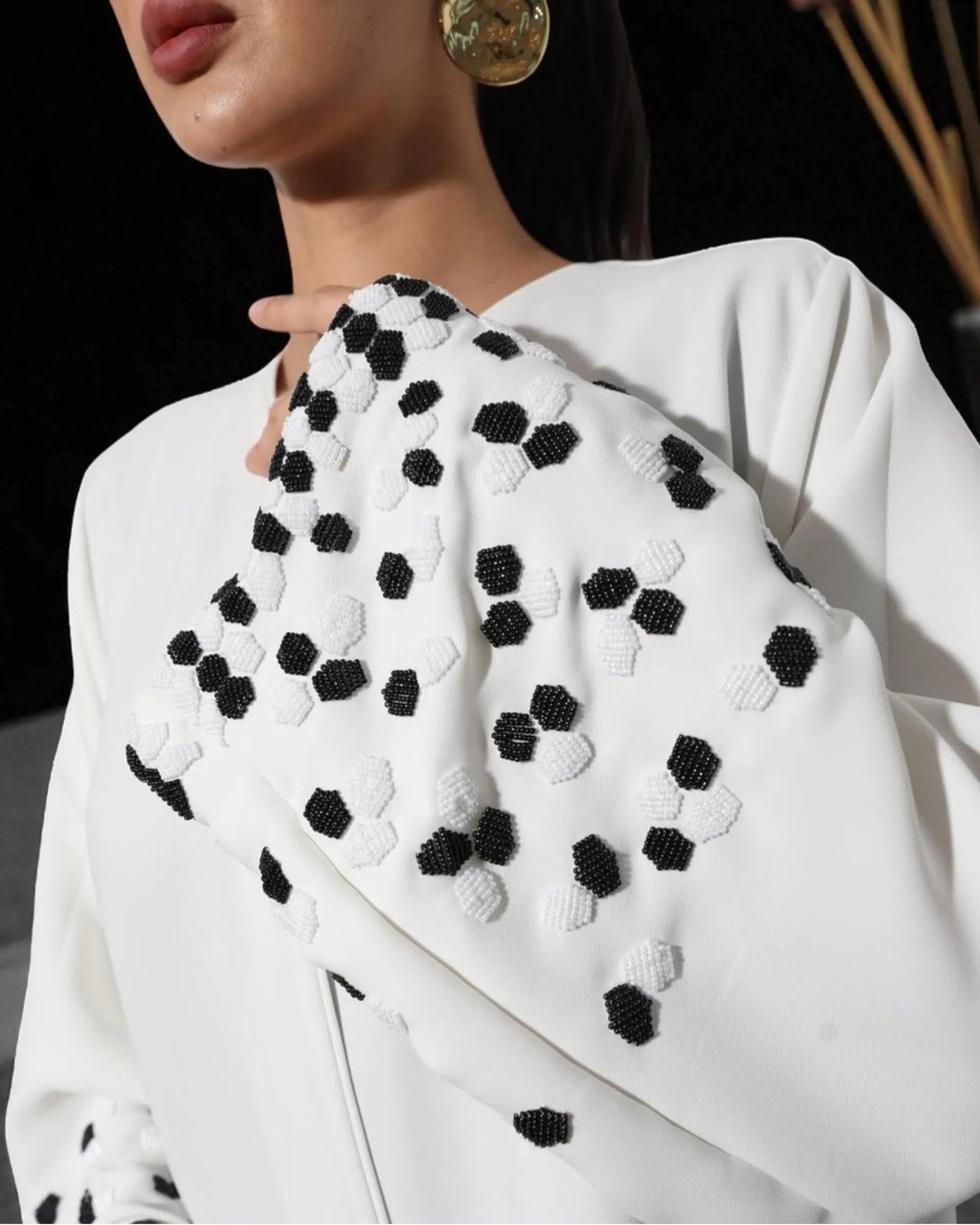White Abaya - Panda Sleeves