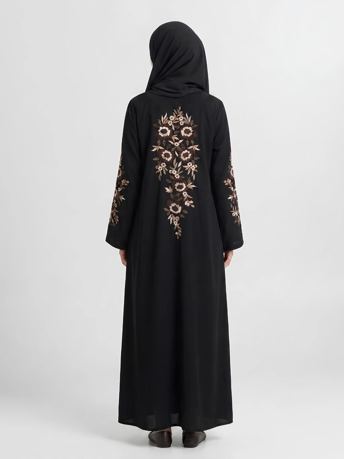 Embroidered Abayas - Flower bloom