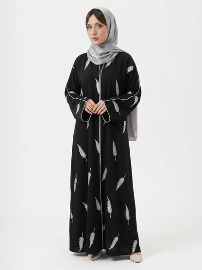 Black Abayas - Feather Bloom